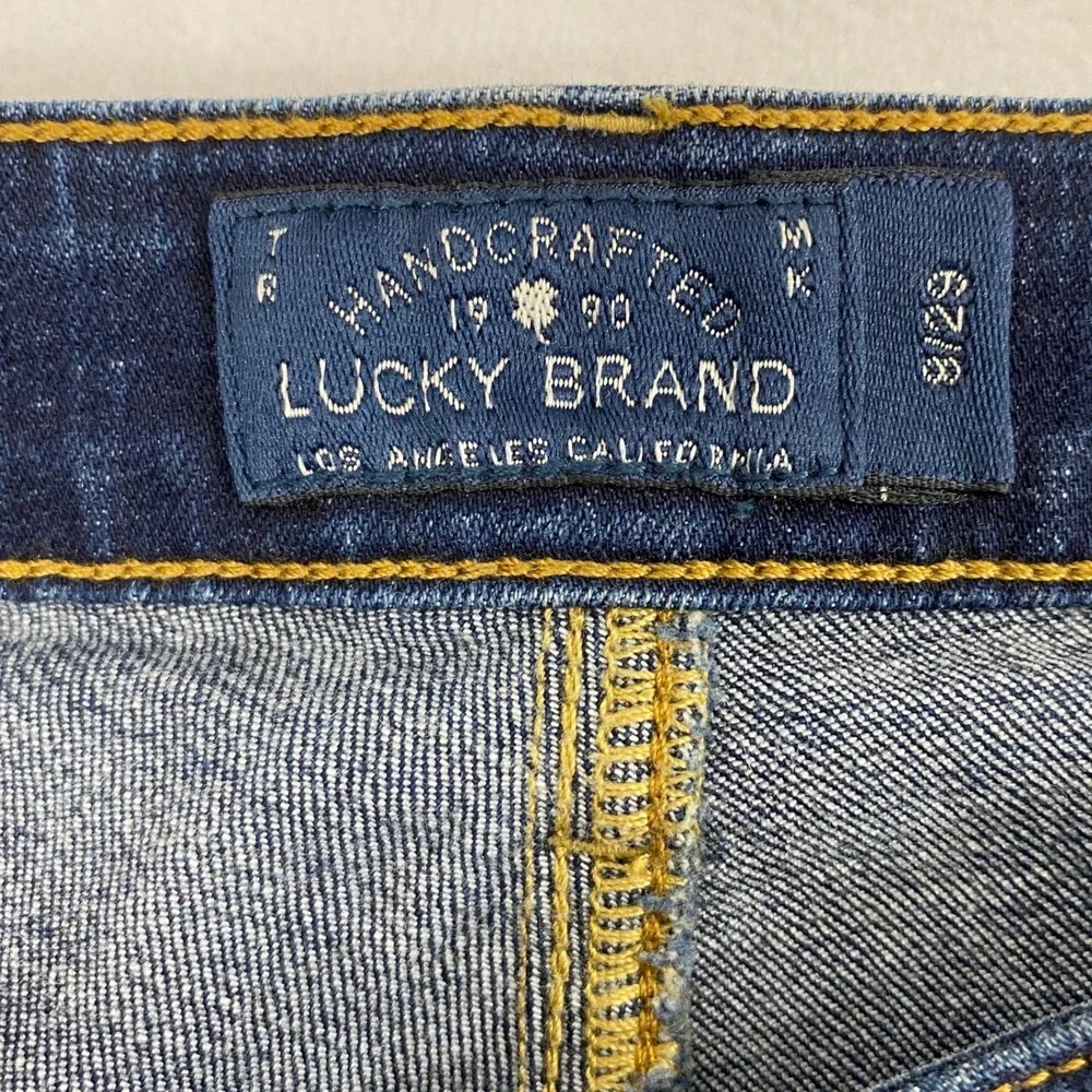Lucky Brand Sasha Super Skinny Jeans Womens 8‎ Low Rise Dark Wash Denim Stretch